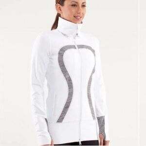 Lululemon Athletica beige and Gray Ski Jacket